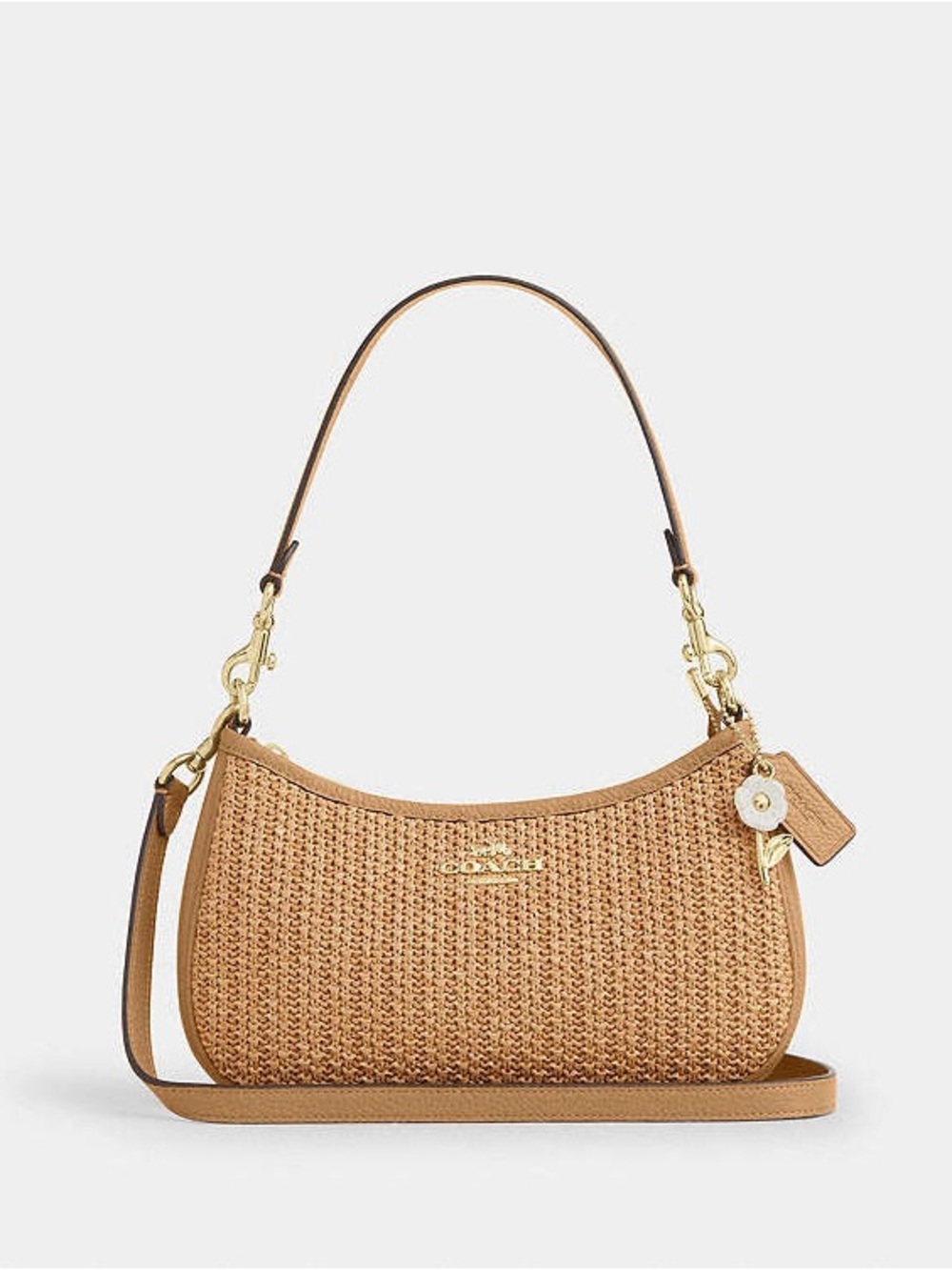 🎀COACH~Teri Shoulder Bag With Charm